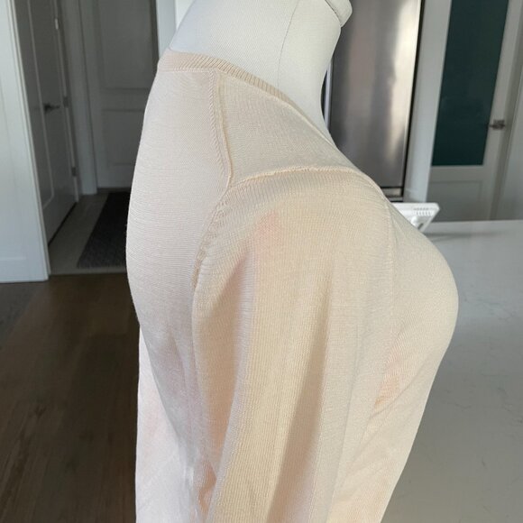 Amazon Essentials Casual Lg Slv V Neck Lightweight Knit Sweater Ecru Sz M NWT - Picture 8 of 13